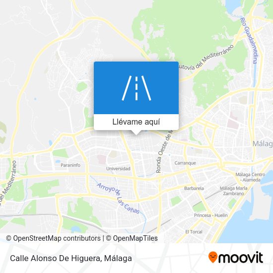 Mapa Calle Alonso De Higuera