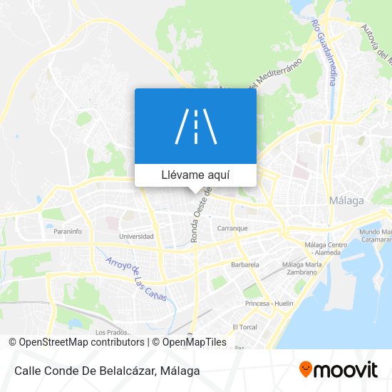 Mapa Calle Conde De Belalcázar