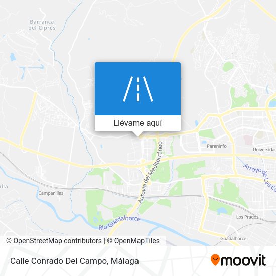 Mapa Calle Conrado Del Campo