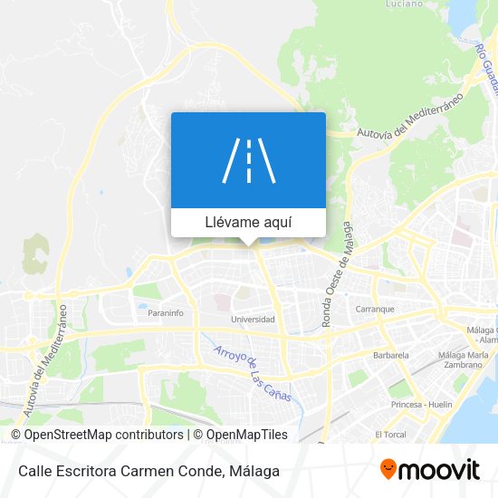 Mapa Calle Escritora Carmen Conde