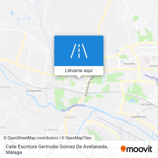 Mapa Calle Escritora Gertrudis Gómez De Avellaneda