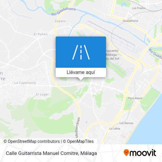 Mapa Calle Guitarrista Manuel Comitre