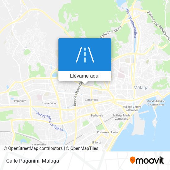 Mapa Calle Paganini