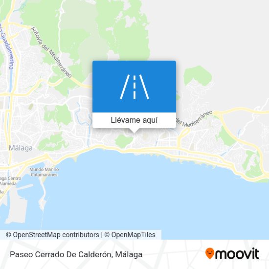 Mapa Paseo Cerrado De Calderón