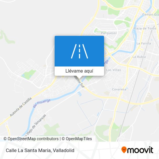 Mapa Calle La Santa María