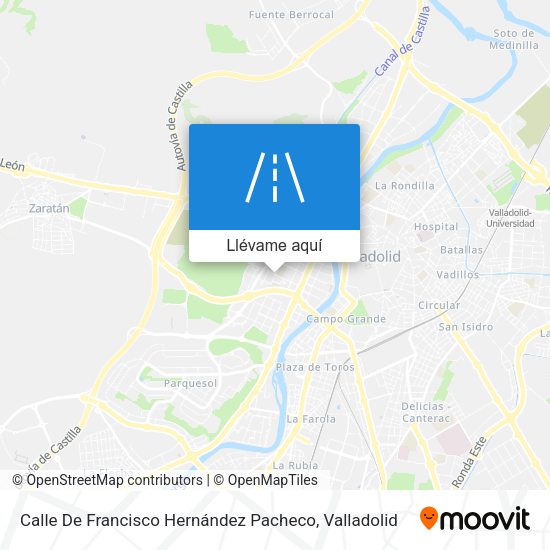 Mapa Calle De Francisco Hernández Pacheco
