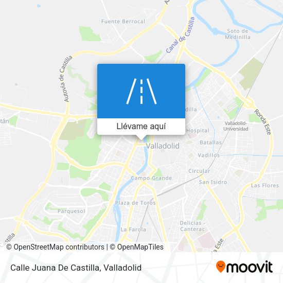 Mapa Calle Juana De Castilla