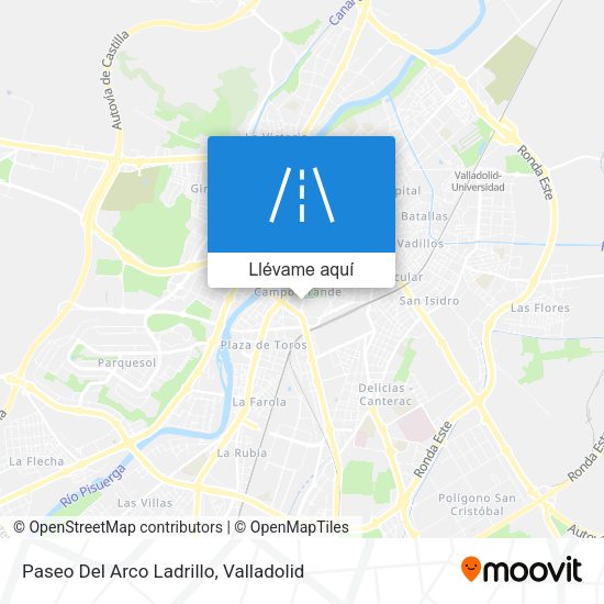 Mapa Paseo Del Arco Ladrillo