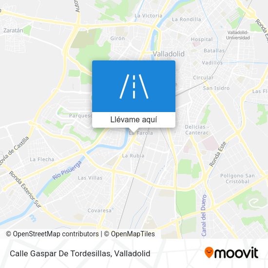 Mapa Calle Gaspar De Tordesillas