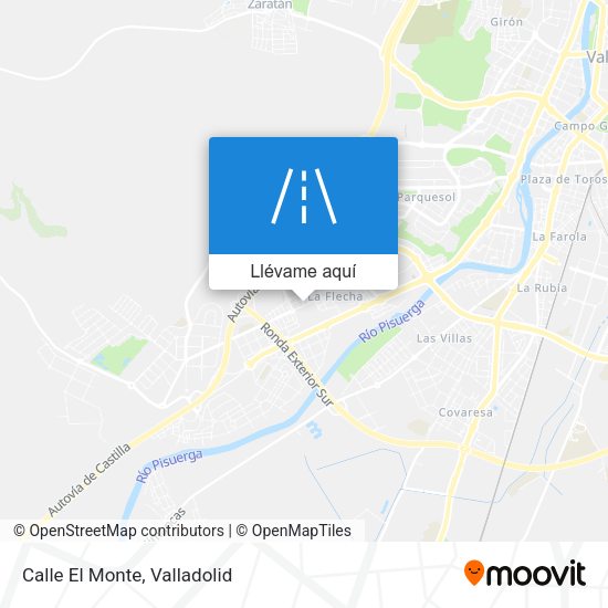 Mapa Calle El Monte