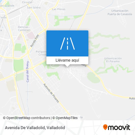 Mapa Avenida De Valladolid