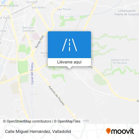 Mapa Calle Miguel Hernández