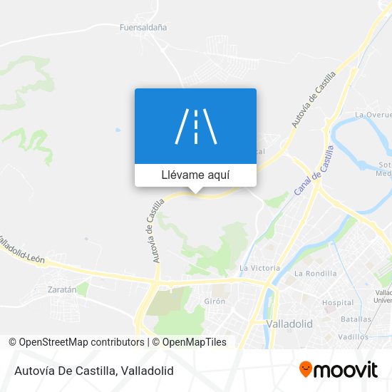 Mapa Autovía De Castilla