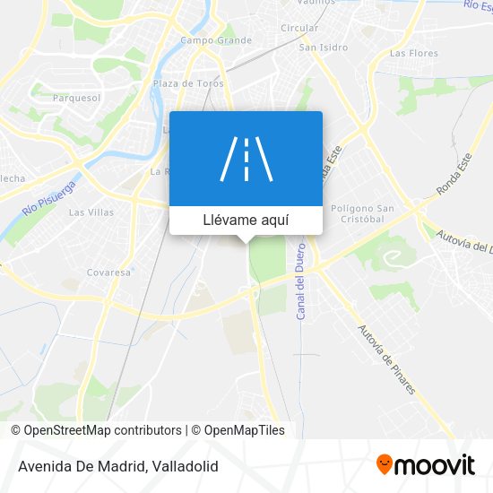 Mapa Avenida De Madrid