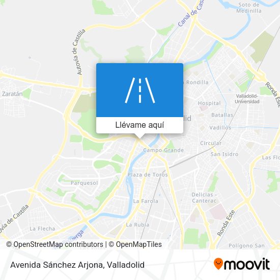 Mapa Avenida Sánchez Arjona
