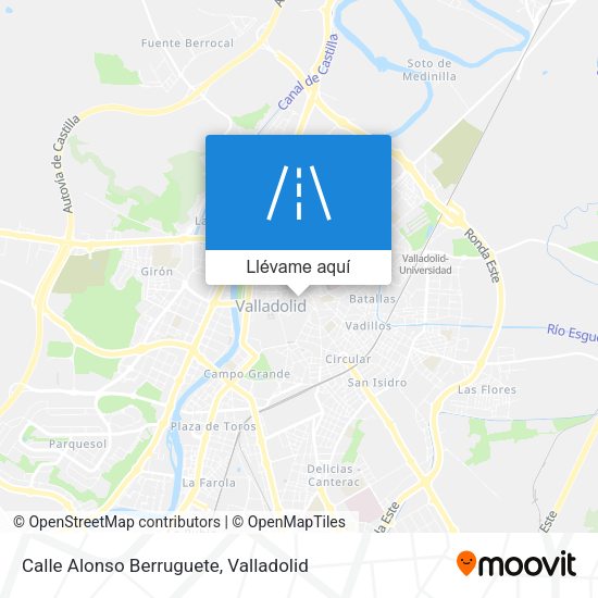 Mapa Calle Alonso Berruguete