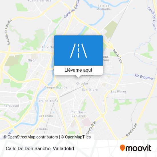 Mapa Calle De Don Sancho