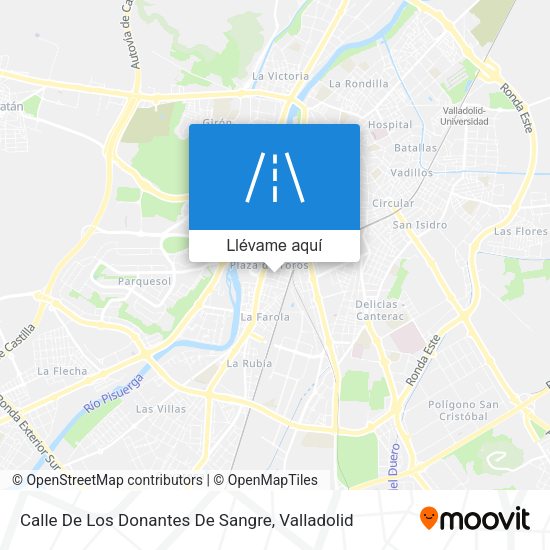Mapa Calle De Los Donantes De Sangre