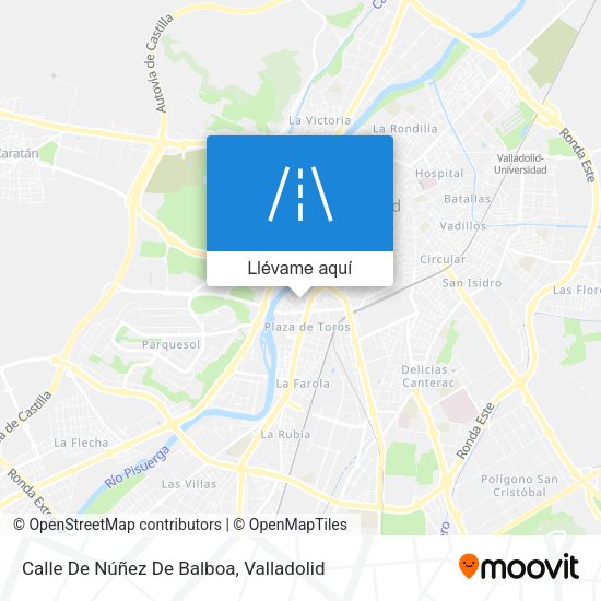 Mapa Calle De Núñez De Balboa
