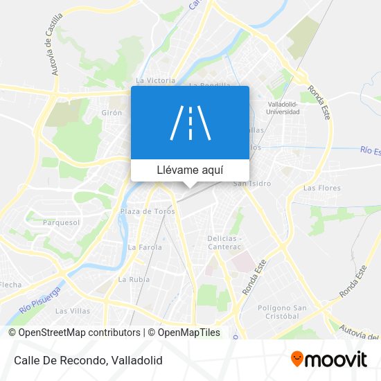 Mapa Calle De Recondo