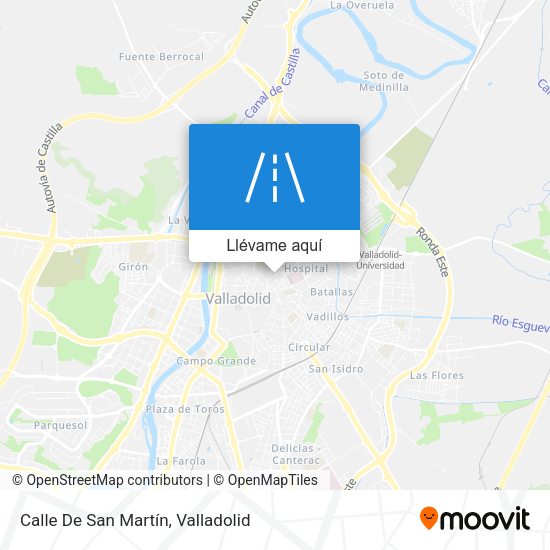 Mapa Calle De San Martín