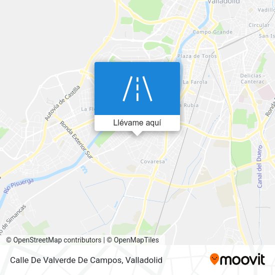 Mapa Calle De Valverde De Campos