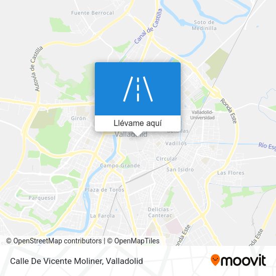 Mapa Calle De Vicente Moliner