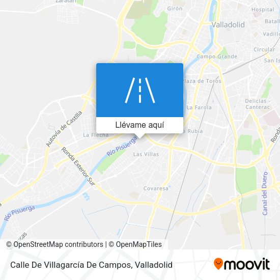 Mapa Calle De Villagarcía De Campos