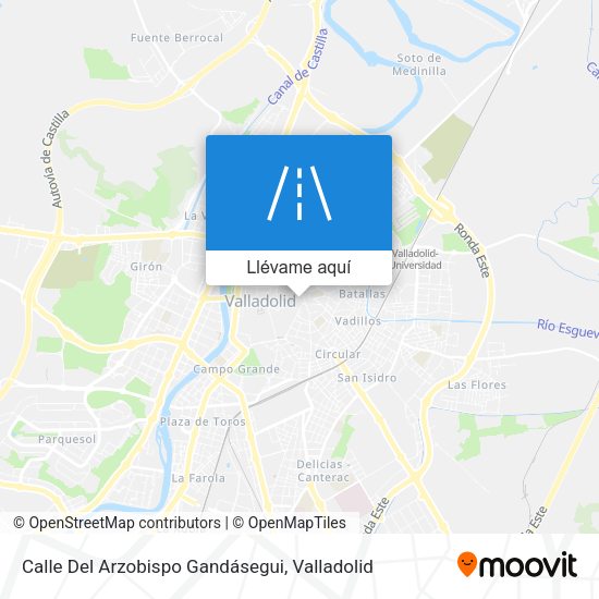 Mapa Calle Del Arzobispo Gandásegui