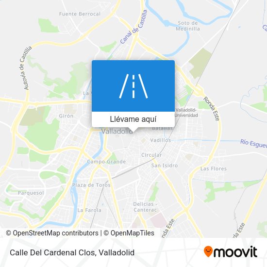 Mapa Calle Del Cardenal Clos