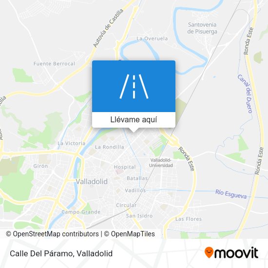 Mapa Calle Del Páramo
