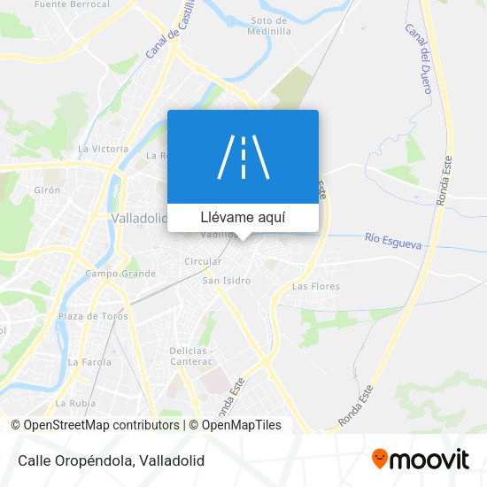 Mapa Calle Oropéndola