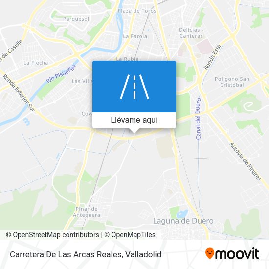 Mapa Carretera De Las Arcas Reales