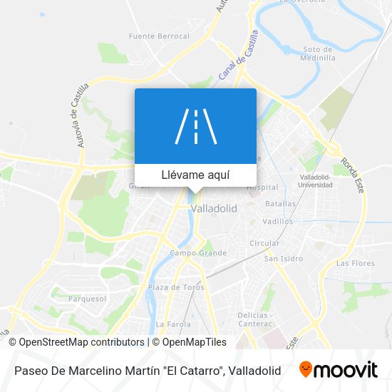 Mapa Paseo De Marcelino Martín "El Catarro"