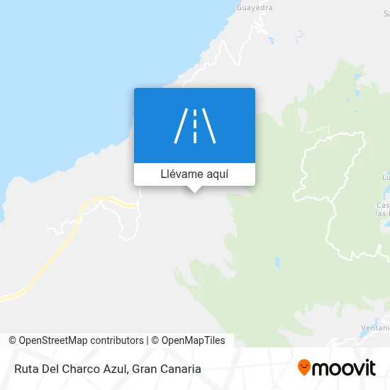 Mapa Ruta Del Charco Azul