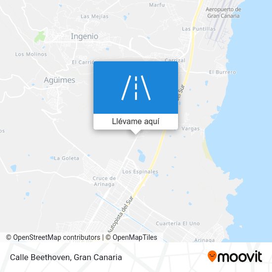 Mapa Calle Beethoven