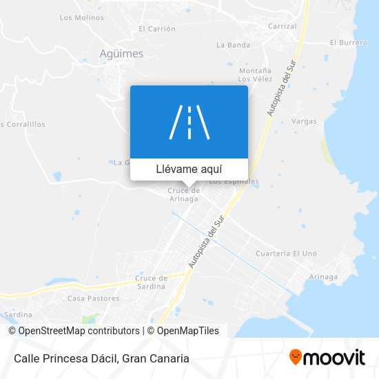 Mapa Calle Princesa Dácil