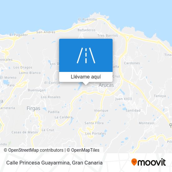 Mapa Calle Princesa Guayarmina