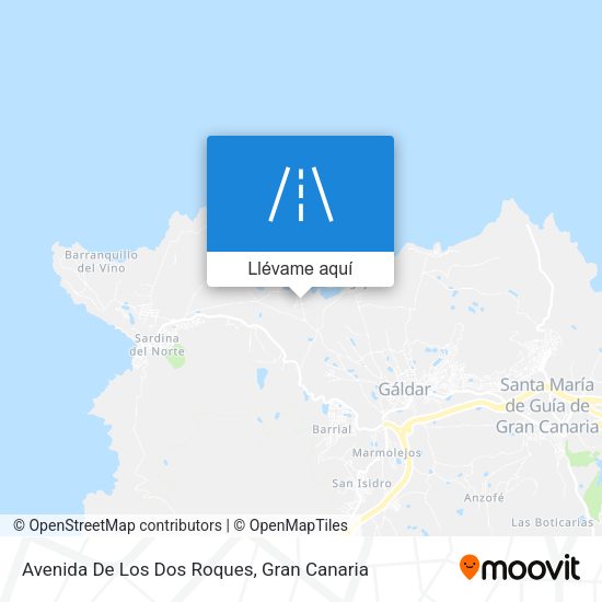 Mapa Avenida De Los Dos Roques