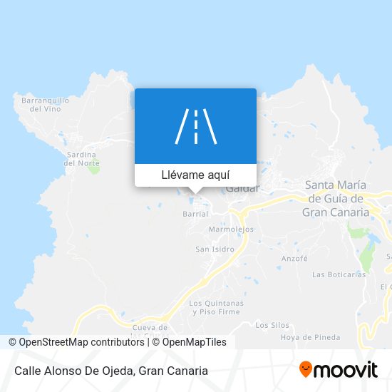 Mapa Calle Alonso De Ojeda