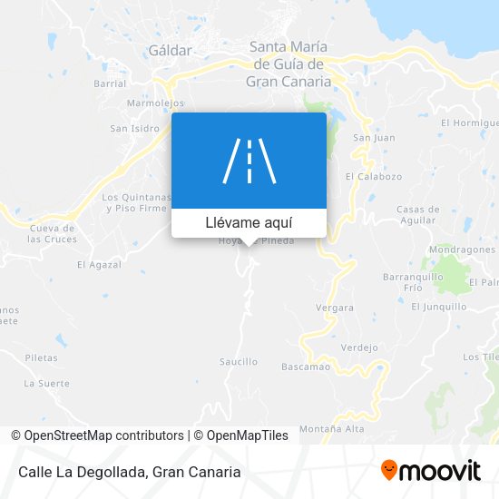 Mapa Calle La Degollada