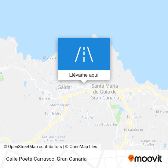 Mapa Calle Poeta Carrasco