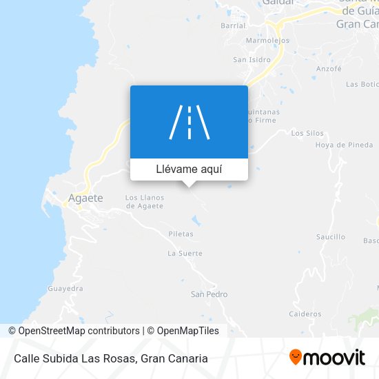 Mapa Calle Subida Las Rosas