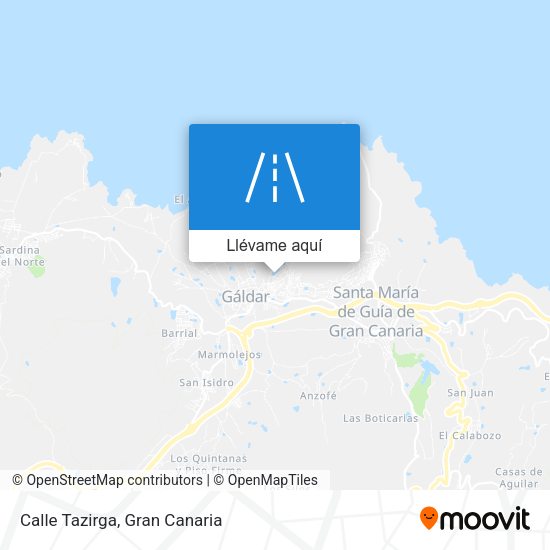 Mapa Calle Tazirga