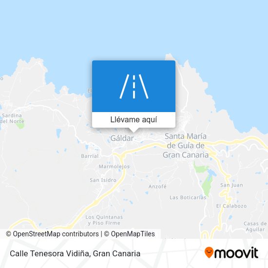 Mapa Calle Tenesora Vidiña