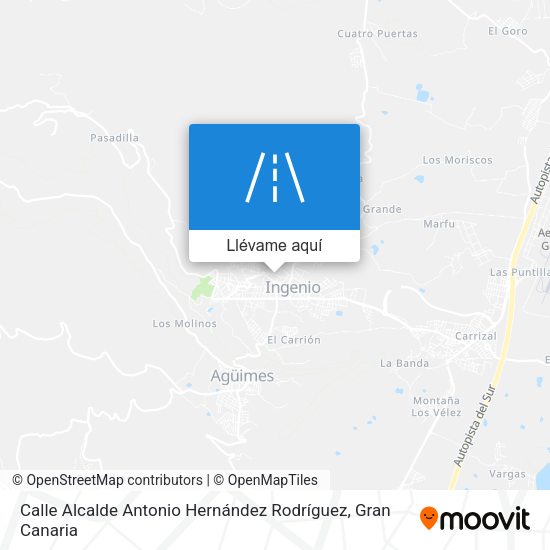 Mapa Calle Alcalde Antonio Hernández Rodríguez