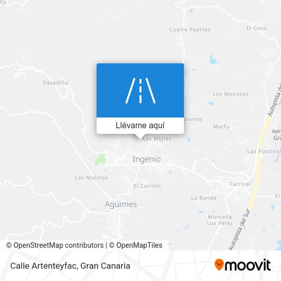 Mapa Calle Artenteyfac