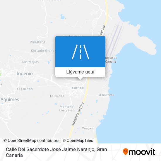 Mapa Calle Del Sacerdote José Jaime Naranjo