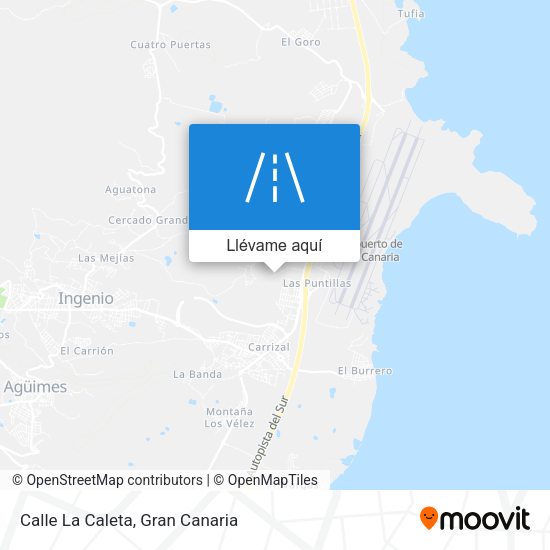 Mapa Calle La Caleta
