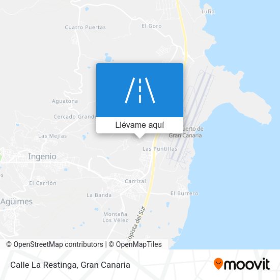 Mapa Calle La Restinga